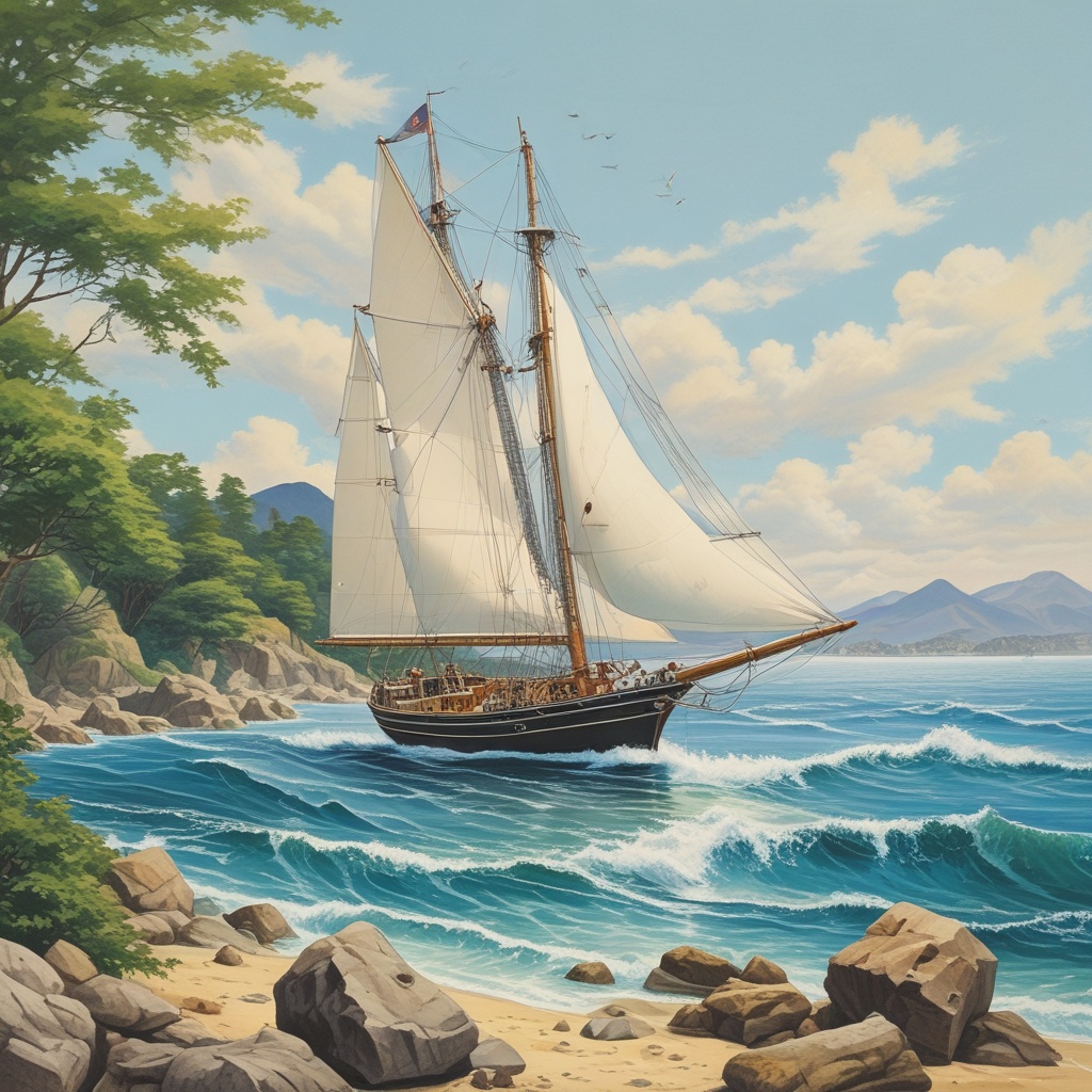 クルーズ船 sailing in the 日本海